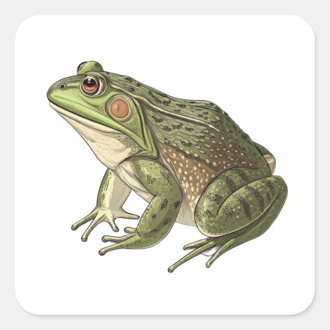 Frog Square Sticker (Front)