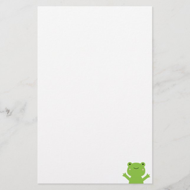 Frog Stationery (Front)