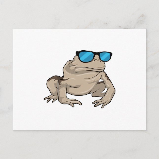 Frog Sunglasses Postcard (Front)