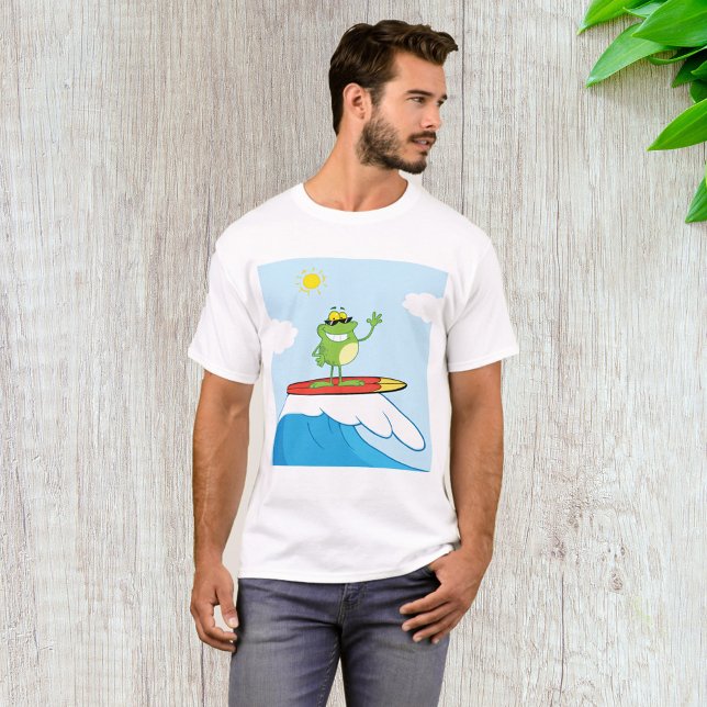 Frog Surfing On A Wave T-Shirt (Creator Uploaded)