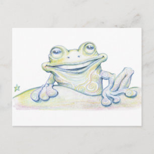 Frog Swirl Postcard