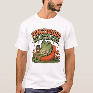 Frog T-Shirt | Funny Burnout Humour Retro Frog