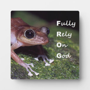 Frog Tabletop Plaque with Easel