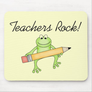 Frog Teachers Rock Tshirts and Gfits Mouse Pad