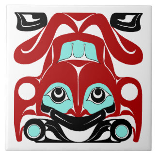 Frog Tile - NW Coast Indian Formline Style 