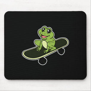 Frog Toad Amphibian Froggy Skateboard Skateboardin Mouse Pad