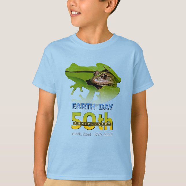 Frog Toad Earth Day 50th Anniversary Gift T-Shirt (Front)