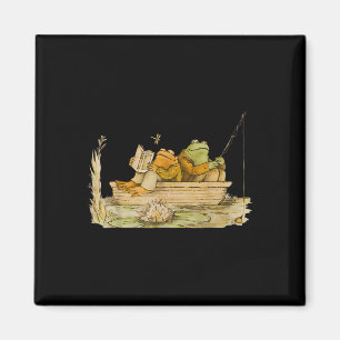 Frog Toad Fishing Vintage Clic Book Frog Magnet