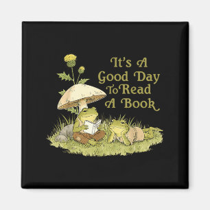Frog toad read book teachers students kids book magnet