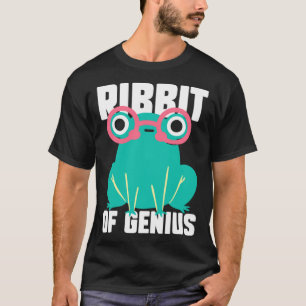 Frog Toad  Ribbit of Genius T-Shirt