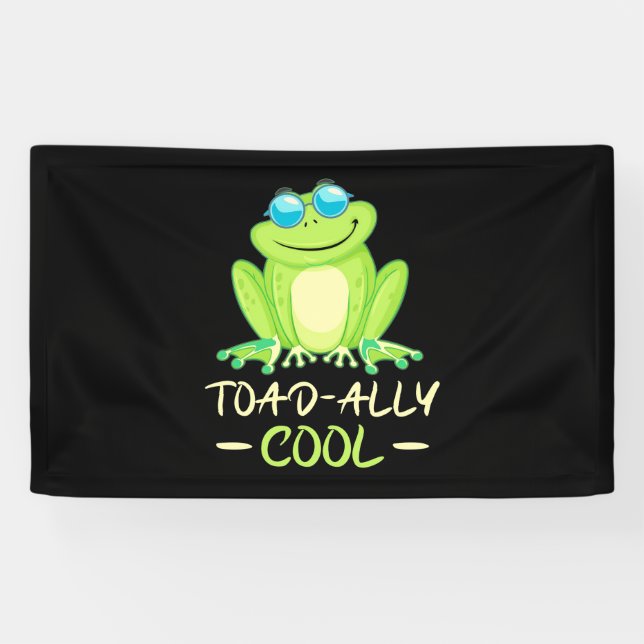 Frog Toadally Cool Banner (Horizontal)