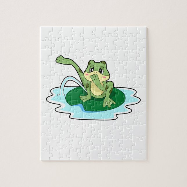 Frog Toilet Jigsaw Puzzle (Vertical)
