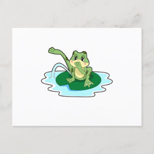 Frog Toilet Postcard