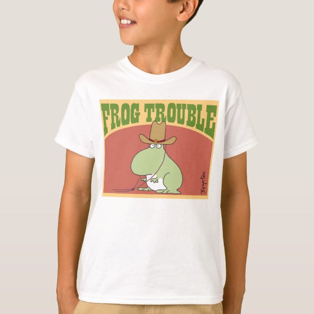 FROG TROUBLE by Sandra Boynton Official Apparel T-Shirt (Front)