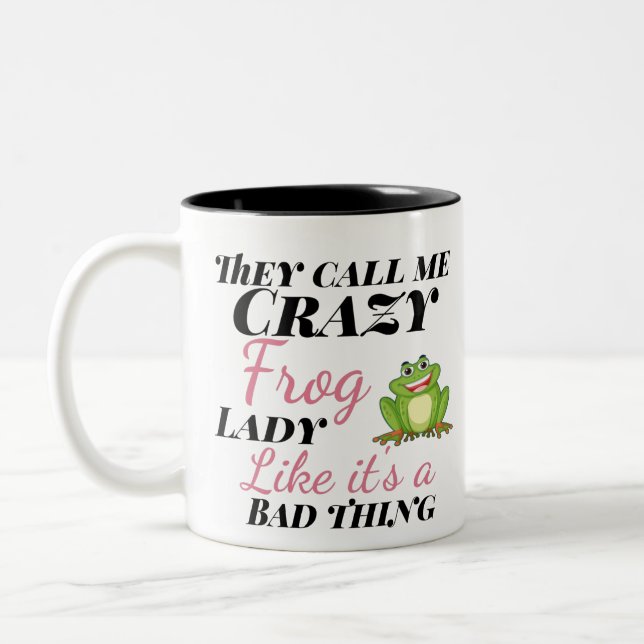 frog Two-Tone coffee mug (Left)