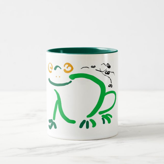 Frog Two-Tone Coffee Mug (Center)
