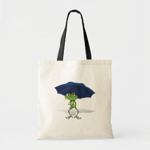 Frog Under An Umbrella Tote Bag