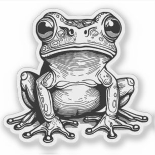Frog vinyl sticker