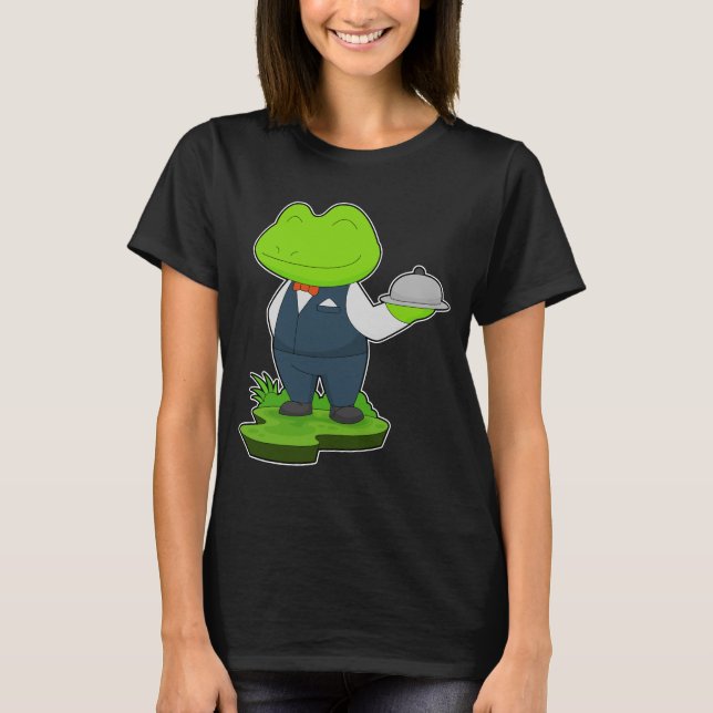 Frog Waiter Serving platter T-Shirt (Front)
