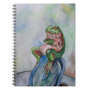 Frog Watercolor Art Notebook