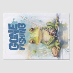 Frog Watercolor Fishing Tissue Paper