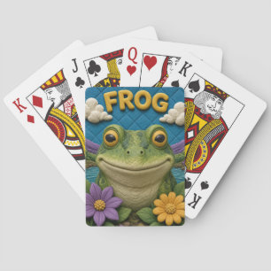 Frog Wetland Bank Modern KlayKoo Playing Cards