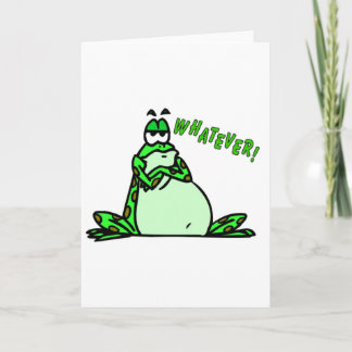 Frog whatever card