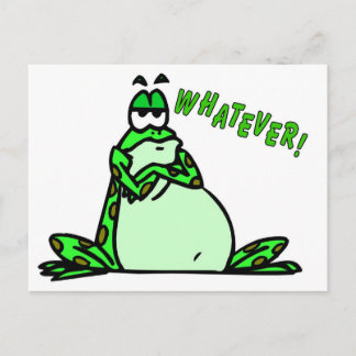 Frog whatever postcard
