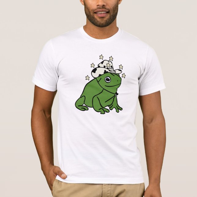 Frog With a Cowboy Hat  T-Shirt (Front)