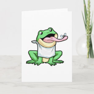 Frog with Beetle Card