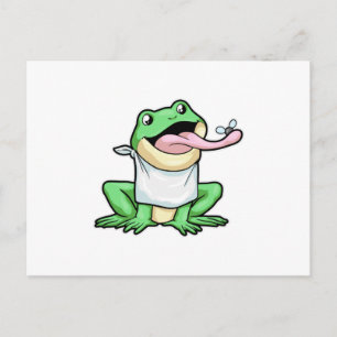 Frog with Beetle Postcard