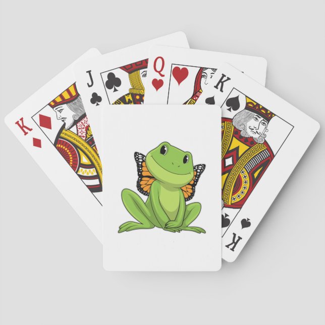 Frog with Butterfly Playing Cards (Back)