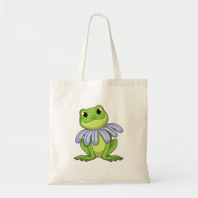Frog with Daisy Tote Bag (Front)