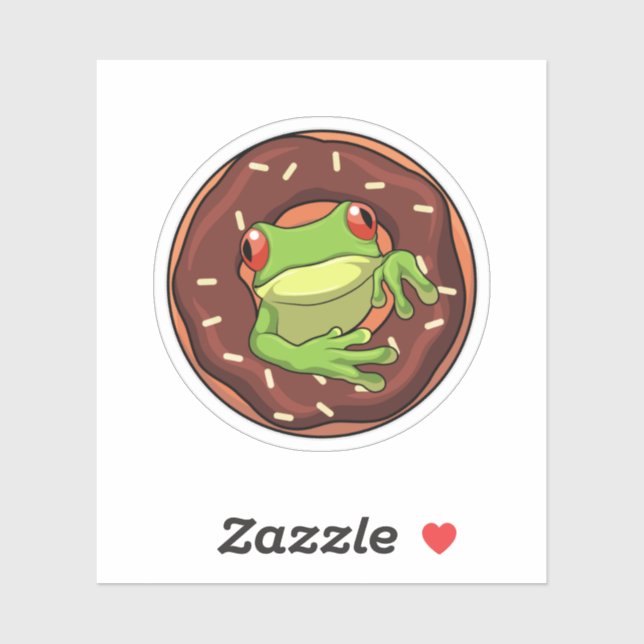 Frog with Doughnut (Sheet)