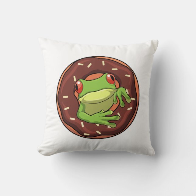 Frog with Doughnut Cushion (Front)