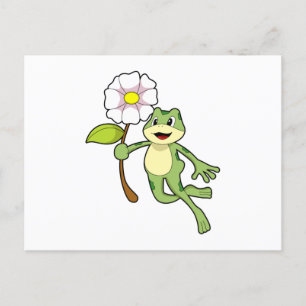Frog with Flower.PNG Postcard