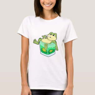 Frog with Glass of Juice T-Shirt