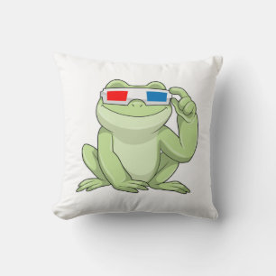 Frog with Glasses Cushion