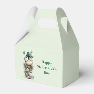 Frog with Green Hat and Shamrock Cute Favour Box
