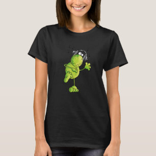 Frog With Headphones Dance For Music I Fun Music C T-Shirt