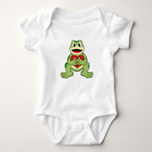 Frog with Heart Baby Bodysuit