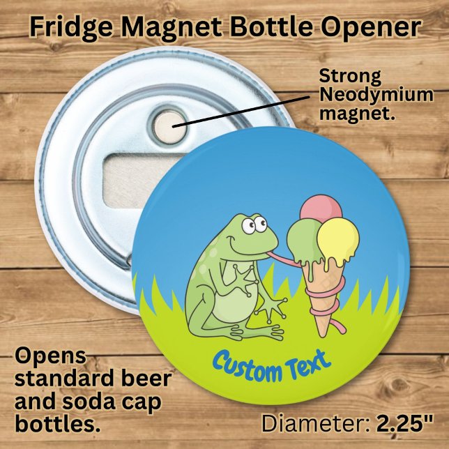 Frog with Icecream Bottle Opener (Creator Uploaded)