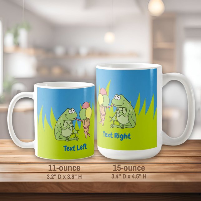 Frog with Icecream Coffee Mug (Creator Uploaded)