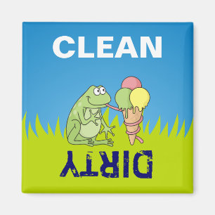 Frog with Icecream Magnet