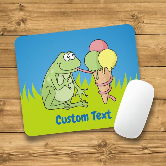 Frog with Icecream Mouse Pad (Creator Uploaded)