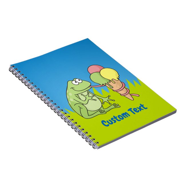Frog with Icecream Notebook (Right Side)