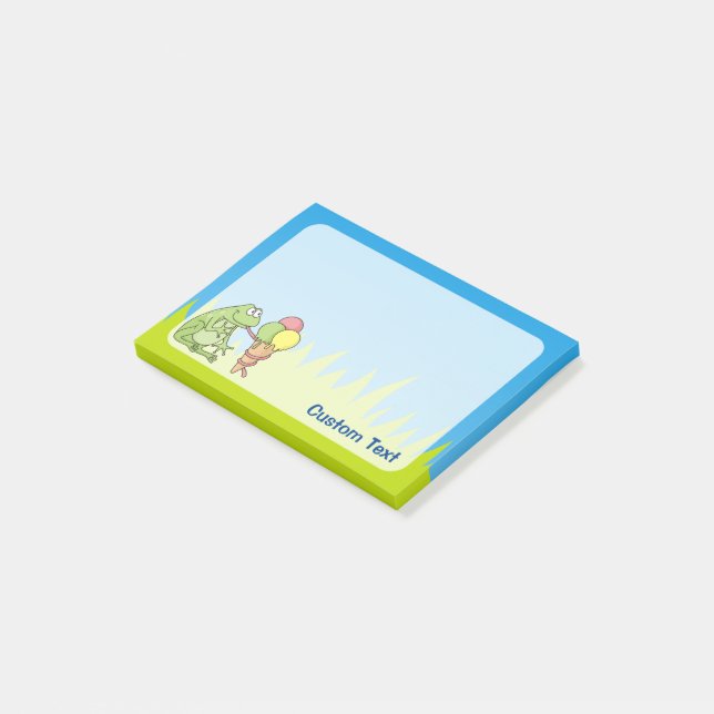 Frog with Icecream Post-it Notes (Angled)
