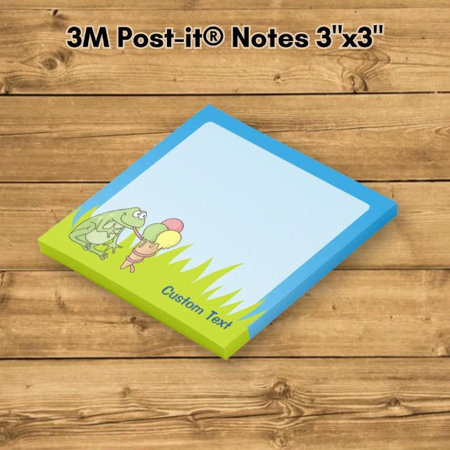 Frog with Icecream Post-it Notes (Creator Uploaded)