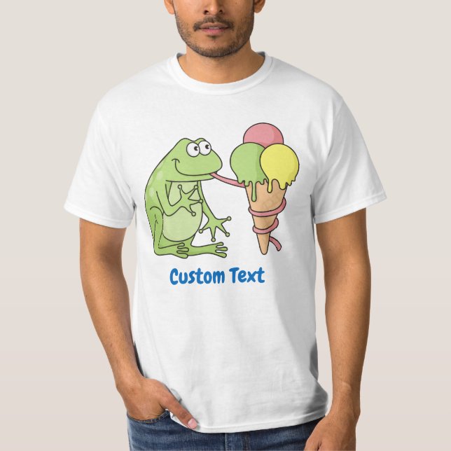 Frog with Icecream T-Shirt (Front)