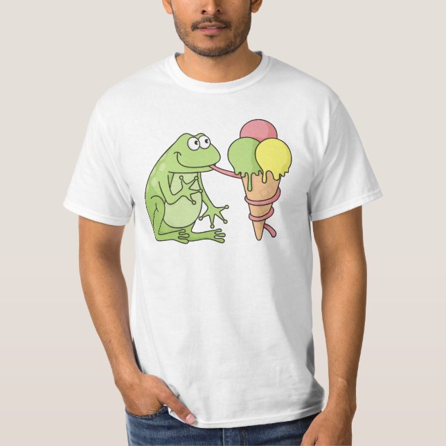 Frog with Icecream T-Shirt (Front)